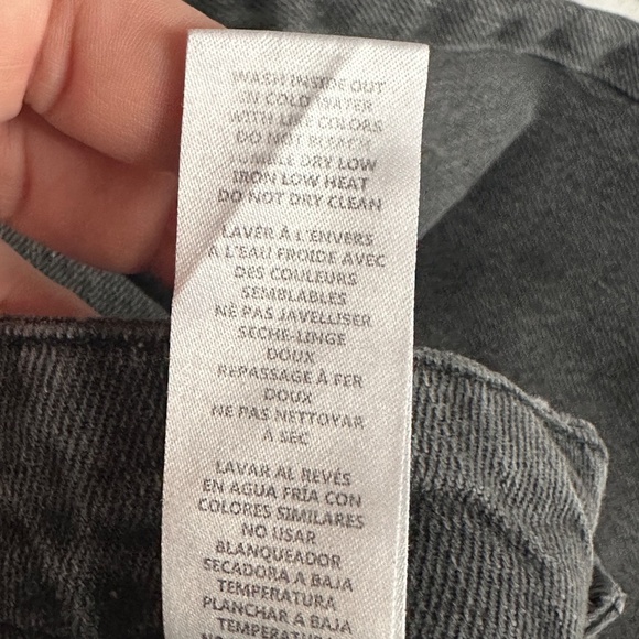 Good American 90's Baggy Straight Leg Jean Size 8/29 Black Relaxed - Picture 8 of 9